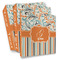 Orange Blue Swirls & Stripes Full Wrap Binders - PARENT/MAIN