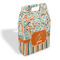 Orange Blue Swirls & Stripes Gable Favor Box - Main