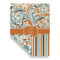 Orange Blue Swirls & Stripes Garden Flags - Large - Double Sided - FRONT FOLDED