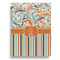 Orange Blue Swirls & Stripes Garden Flags - Large - Double Sided - FRONT