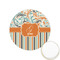 Orange Blue Swirls & Stripes Icing Circle - XSmall - Front