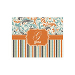 Orange Blue Swirls & Stripes 252 pc Jigsaw Puzzle (Personalized)