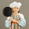 Orange Blue Swirls & Stripes Kid's Aprons - Medium - Lifestyle