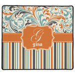 Orange Blue Swirls & Stripes XL Gaming Mouse Pad - 18" x 16" (Personalized)