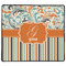 Orange Blue Swirls & Stripes XXL Gaming Mouse Pads - 24" x 14" - FRONT