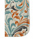 Orange Blue Swirls & Stripes Sanitizer Holder Keychain - Detail