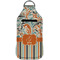 Orange Blue Swirls & Stripes Sanitizer Holder Keychain - Large (Front)