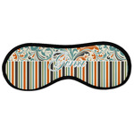 Orange Blue Swirls & Stripes Sleeping Eye Masks - Large (Personalized)