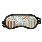 Orange Blue Swirls & Stripes Sleeping Eye Mask - Small (Personalized)