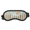 Orange Blue Swirls & Stripes Sleeping Eye Masks - Front View