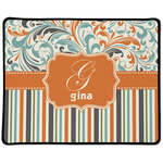 Orange Blue Swirls & Stripes Large Gaming Mouse Pad - 12.5" x 10" (Personalized)