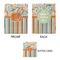 Orange Blue Swirls & Stripes Small Gift Bag - Approval