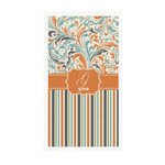 Orange Blue Swirls & Stripes Guest Paper Towels - Full Color - Standard (Personalized)