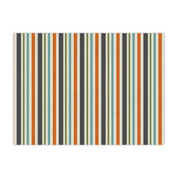 Orange Blue Swirls & Stripes Large Tissue Papers Sheets - Heavyweight