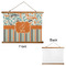 Orange Blue Swirls & Stripes Wall Hanging Tapestry - Landscape - APPROVAL