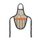 Orange Blue Swirls & Stripes Wine Bottle Apron - FRONT/APPROVAL