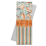 Orange Blue Swirls & Stripes Yoga Mat Towel (Personalized)