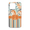 Orange Blue Swirls & Stripes iPhone 13 Case - Back