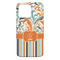 Orange Blue Swirls & Stripes iPhone 13 Pro Max Case - Back