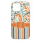 Orange Blue Swirls & Stripes iPhone 13 Pro Max Tough Case - Back