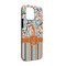 Orange Blue Swirls & Stripes iPhone 13 Pro Tough Case -  Angle