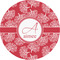 Coral 1" Multipurpose Round Labels - Single Sticker