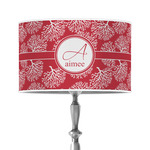 Coral 12" Drum Lamp Shade - Poly-film (Personalized)