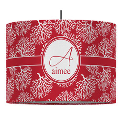 Coral 16" Drum Pendant Lamp - Fabric (Personalized)