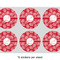 Coral 3" Multipurpose Round Labels - Sheet