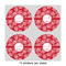 Coral 4" Multipurpose Round Labels - Sheet