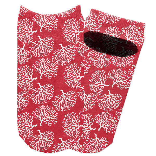 Custom Coral Adult Ankle Socks