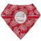 Coral Bandana Folded Flat