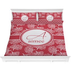 Coral Comforter Set - King (Personalized)