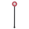 Coral Black Plastic 5.5" Stir Stick - Round - Single Stick