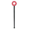 Coral Black Plastic 7" Stir Stick - Round - Single Stick