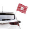 Coral Car Flag - Large - LIFESTYLE