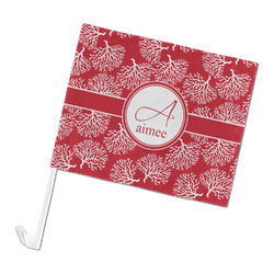 Coral Car Flag - Large (Personalized)