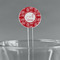 Coral Clear Plastic 7" Stir Stick - Round - Main