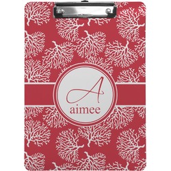 Coral Clipboard (Letter Size) (Personalized)