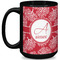 Coral Coffee Mug - 15 oz - Black Full