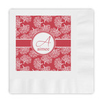 Coral Embossed Decorative Napkins (Personalized)