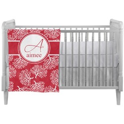 Coral Crib Comforter / Quilt (Personalized)