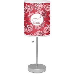 Coral 7" Drum Lamp with Shade Linen (Personalized)