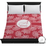 Coral Duvet Cover - Full / Queen (Personalized)