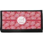 Coral Canvas Checkbook Cover (Personalized)