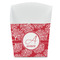 Coral French Fry Favor Box - Front View