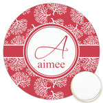 Coral Printed Cookie Topper - 3.25" (Personalized)