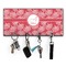 Coral Key Hanger w/ 4 Hooks & Keys