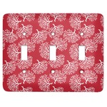 Coral Light Switch Cover (3 Toggle Plate)