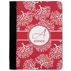 Coral Notebook Padfolio - Medium w/ Name and Initial